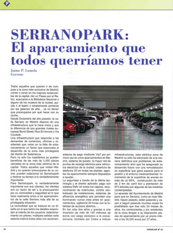 Revista Aparcar nº 33 Año 2011, pagina 1